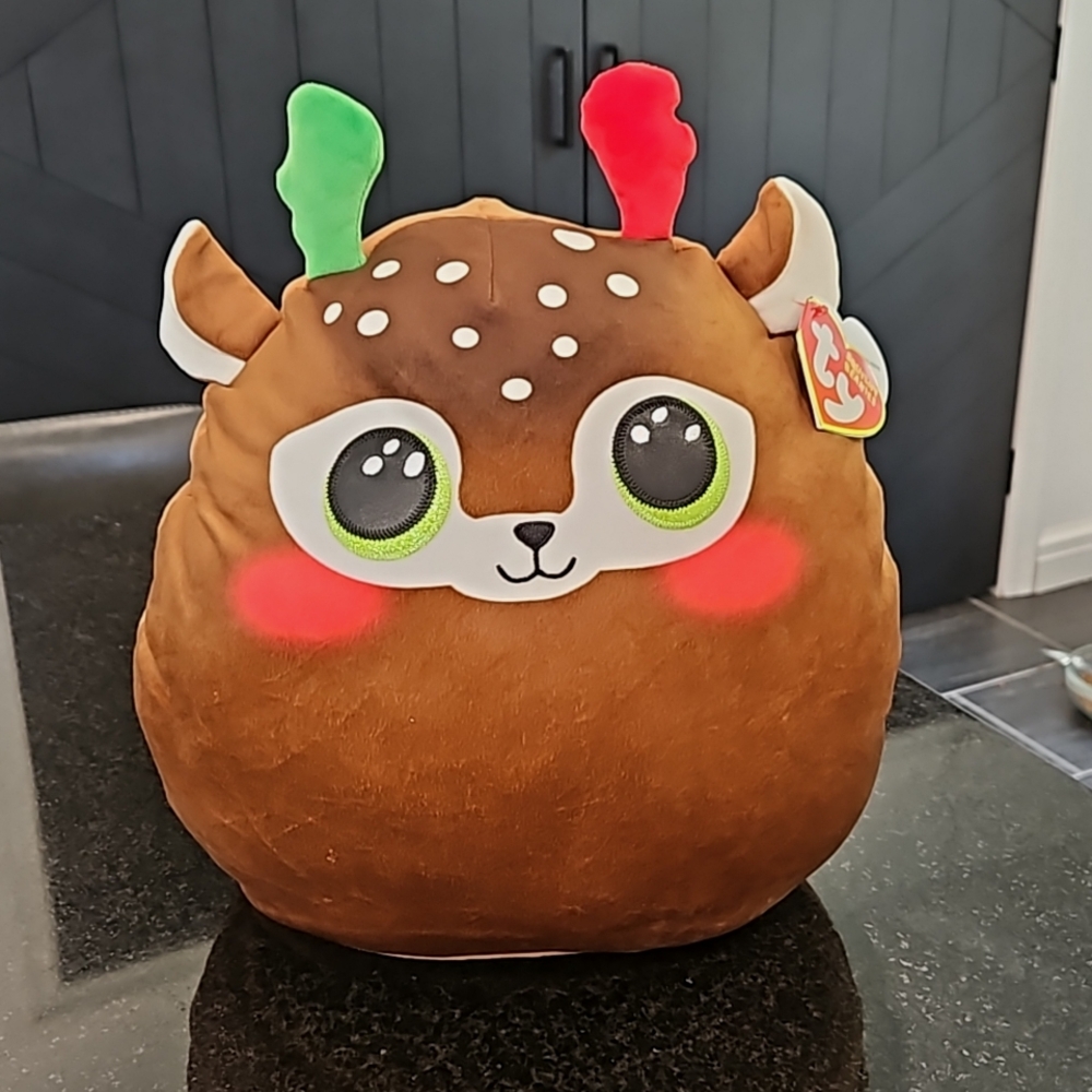 Ty Squishie Beanie - Reindeer
